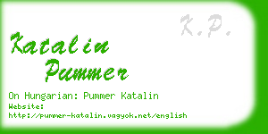 katalin pummer business card